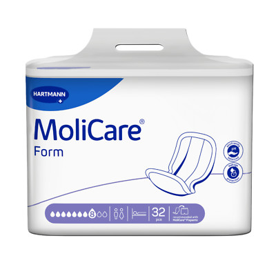 MoliCare Form super plus 8 Tropfen anatomische Vorlagen 32 St./4 x 32 St./128 St