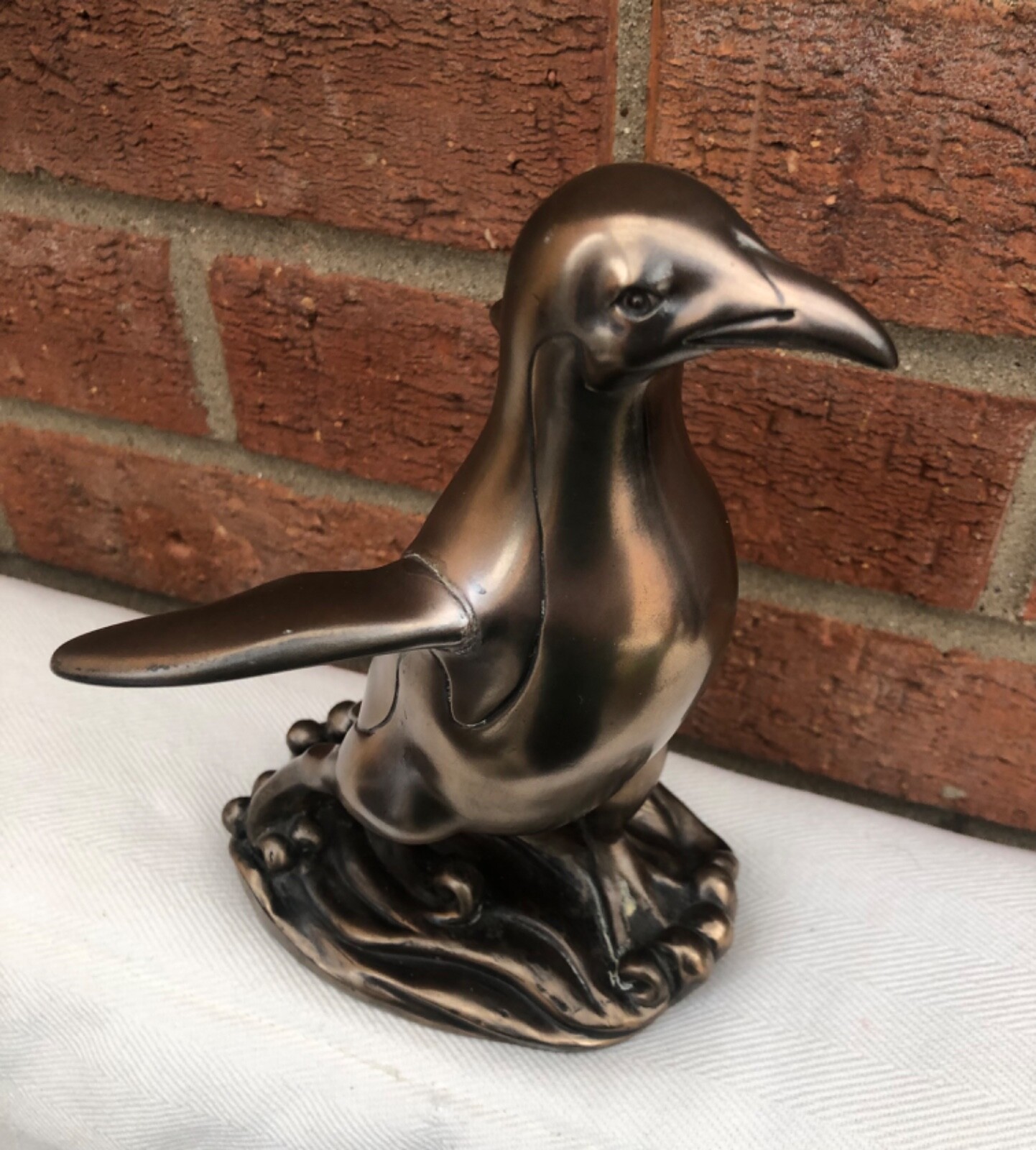Emperor Penguin 'Crosa' Juliana Collection 2002 Bronze Effect Figurine