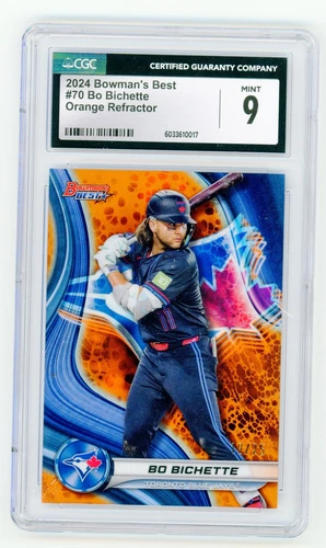2024 Bowman's Best Bo Bichette Orange Refractor 19/25 CGC 9 Mint - Blue Jays