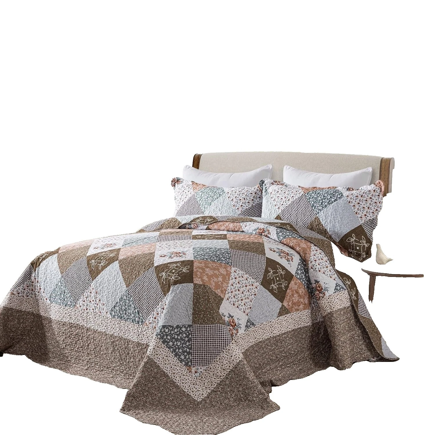 Edredones Floral Rústico/primitivo, colchas y cobertores para cunas