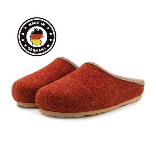 Filzclogs Hausschuhe Herren Damen Filzhausschuhe Fußbett Filzpantoffel 37-47 Neu - Bild 4 von 49