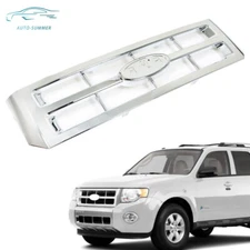Front Upper Grille Chrome Replace Grill For 2008 2009 2010-11 2012 Ford Escape