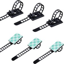 50 Pieces Cable Management Desk Wire Organizer Cable Ties Zip Ties Adhesive Cord