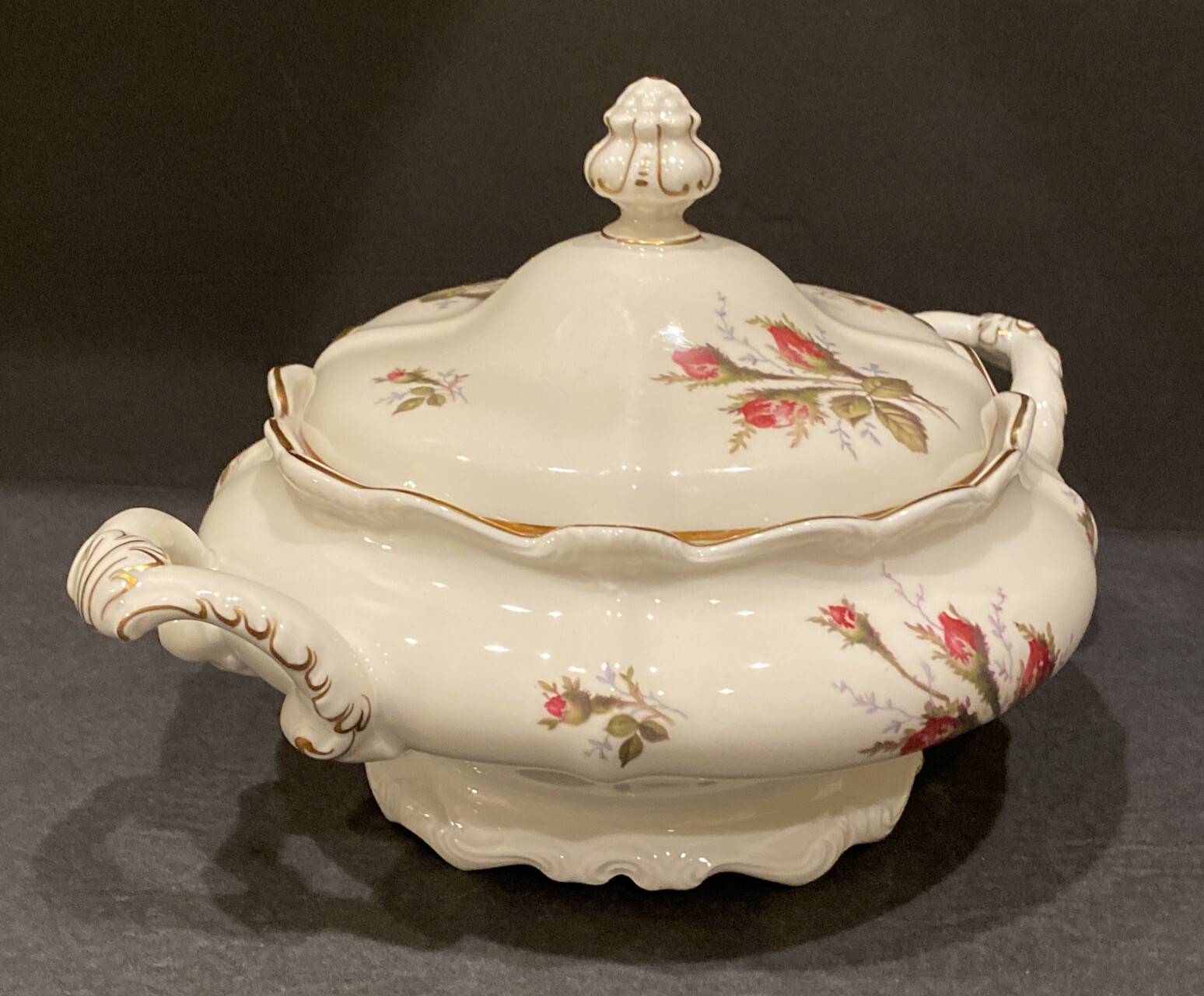 Rosenthal Pompadour Covered Vegetable Bowl Tureen 11” Long Vintage China