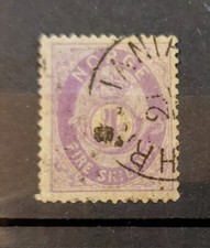 Norwegen - 1871 - 4Sk - Mi 19c - Gestempelt