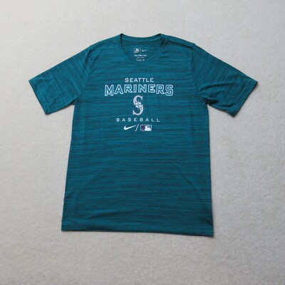 Nike Top Seattle Mariners Jungen 13/15 Jahre blau Activewear Baseball Dri-Fit