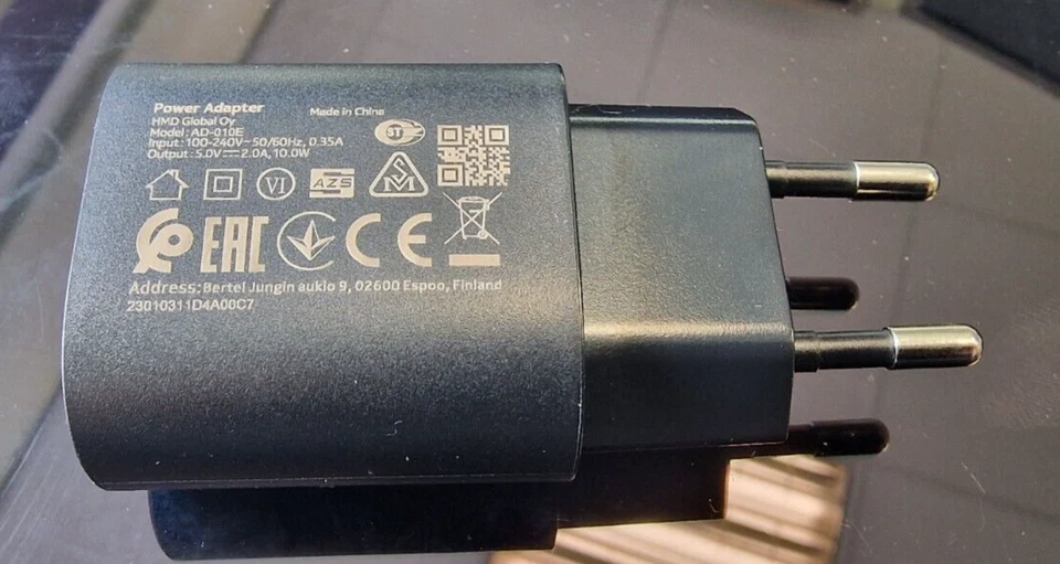 Original AD-010E Nokia Ladegerät Eingang 100-240V, Ausgang: 5,0V DC 2,0A, 10,0W - Bild 4 von 4