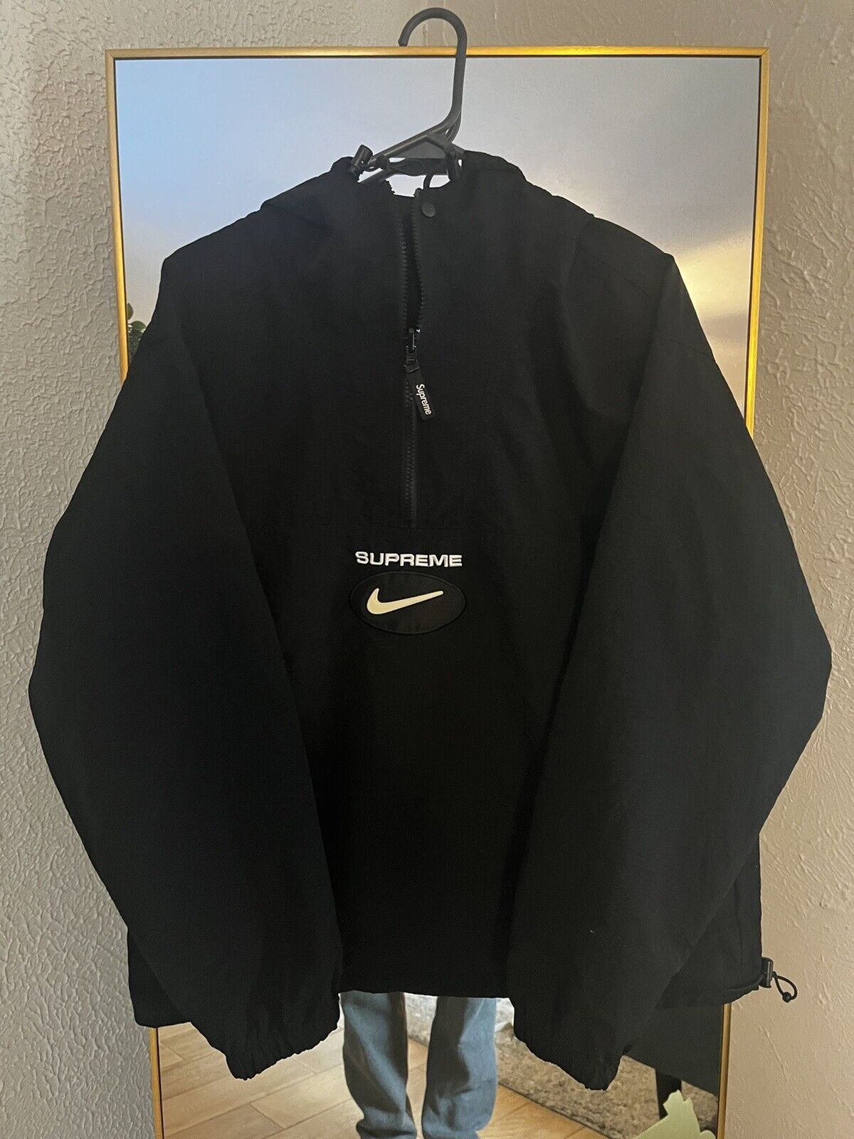 Supreme Nike Jewel Reversible Ripstop Anorak Black (Size L) FW20