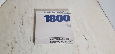 1800 AMPEX Quality Tape Pacific Stereo 7  Reel 1/4in x 1800 ft N.O.S. *SEALED*