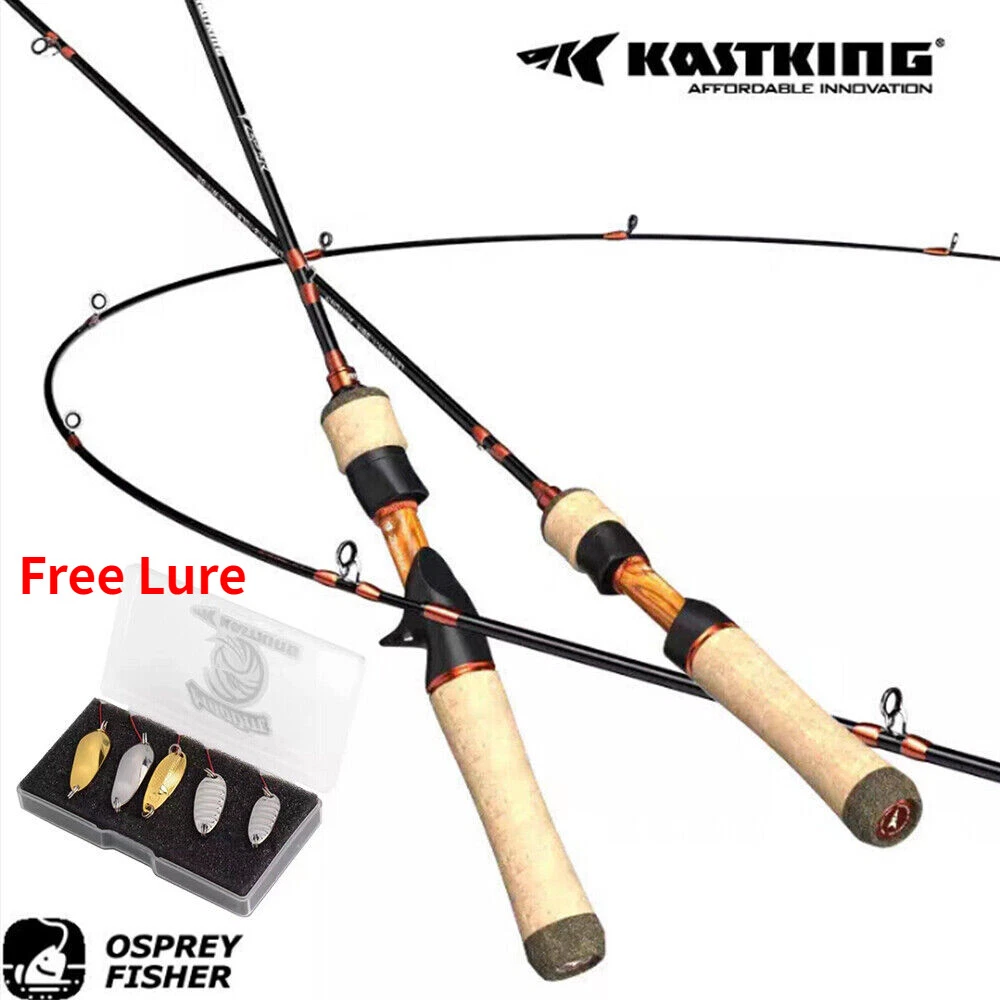 KastKing Zephyr Fishing Spinning Rod Casting Rod Ultralight 2Pcs With Free  Lure