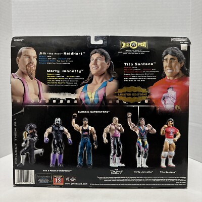 ジム・ナイトハート、マーティ・ジャネッティ、ティト・サンタナ　WWEクラシック Jakks Pacific WWE Classic Superstars Jim Neidhart Marty