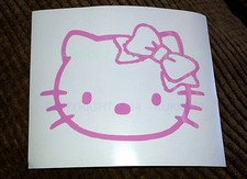 Hello Kitty Head Face Bow Vinyl Decal Sticker Car-truck-bumper-window-ipod-ipad