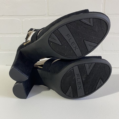 NEW Life Stride Women's 6.5us Medium Allison Black Strappy Evening Sandals Shoes - Picture 4 of 7