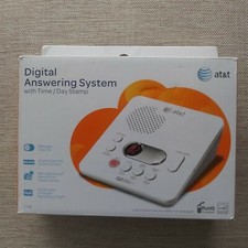 AT T 1740 Digital Answering System With Time and Day Stamp - White