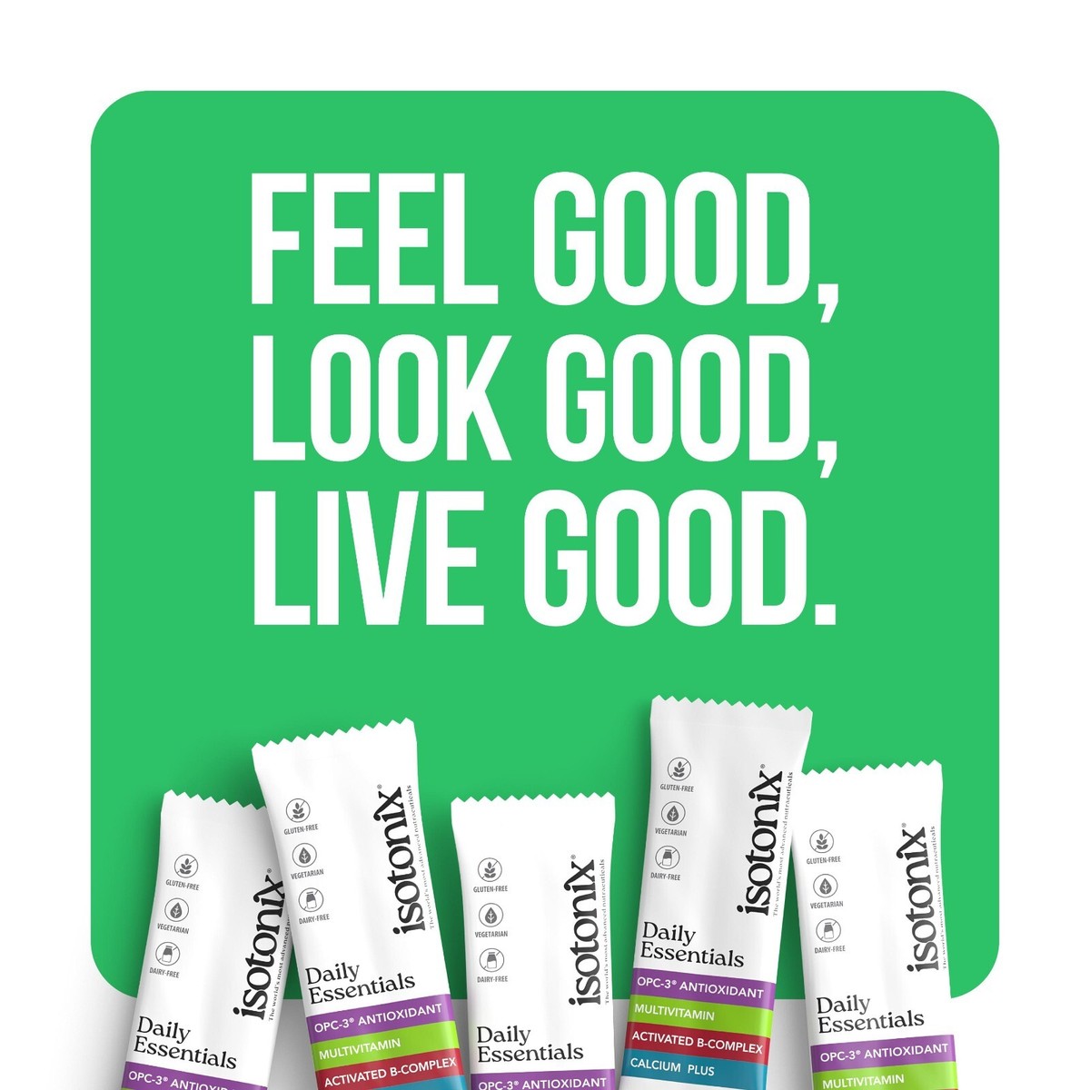 Isotonix Daily Essentials Packets | 30 Packets | Multivitamin, OPC