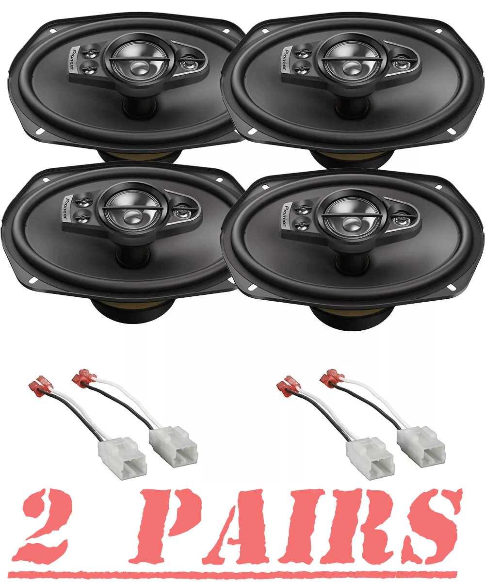 4 Pioneer 700 Watt 6x9” Front & Rear Door Speaker Package for 2009