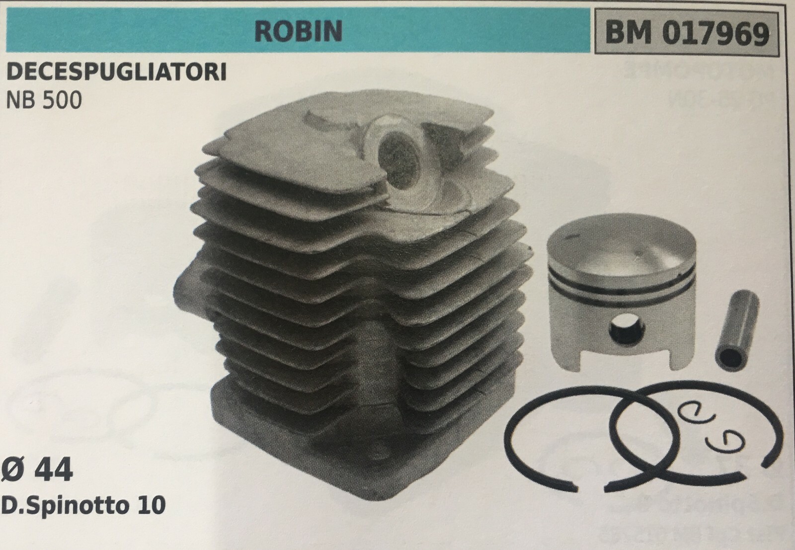 Kit Termico Brumar BM017969 per Motori Robin | Cilindro Pistone Fasce