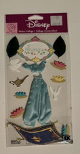 Vintage Disney Princess Jasmine Sticker Collage Doves Clothes Flying Carpet New