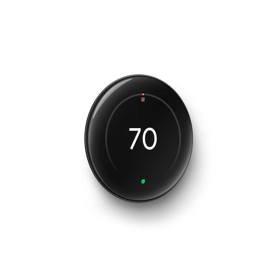 Google Nest Learning Thermostat (4th gen) w/ Temperature Sensor (2nd gen) Black - Image 4 of 4