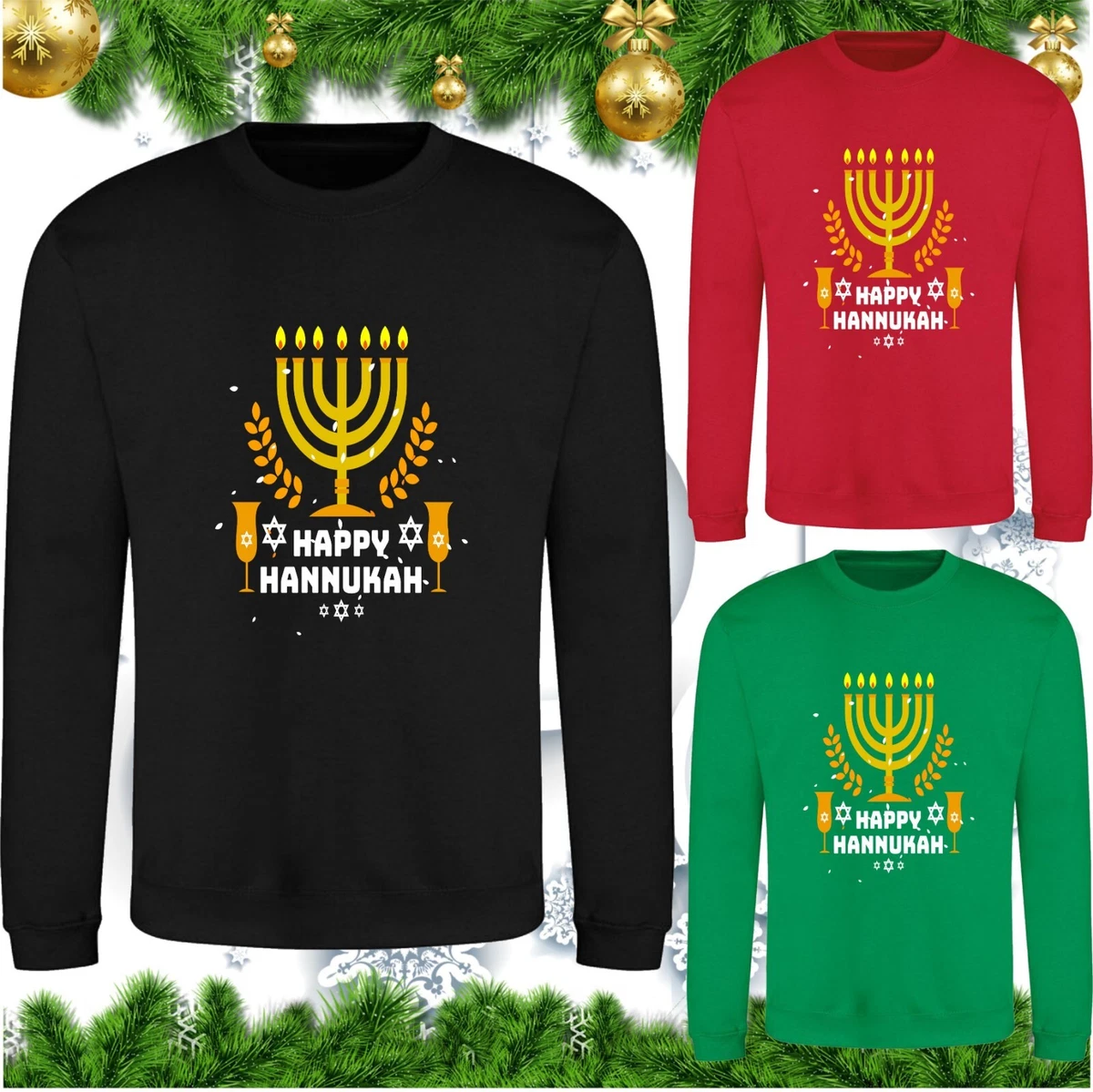 Happy hanukkah shop jumper