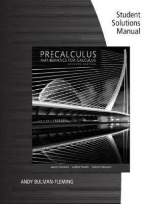 Student Solutions Manual for Stewart/Redlin/Watson's Precalculus: M - ACCEPTABLE