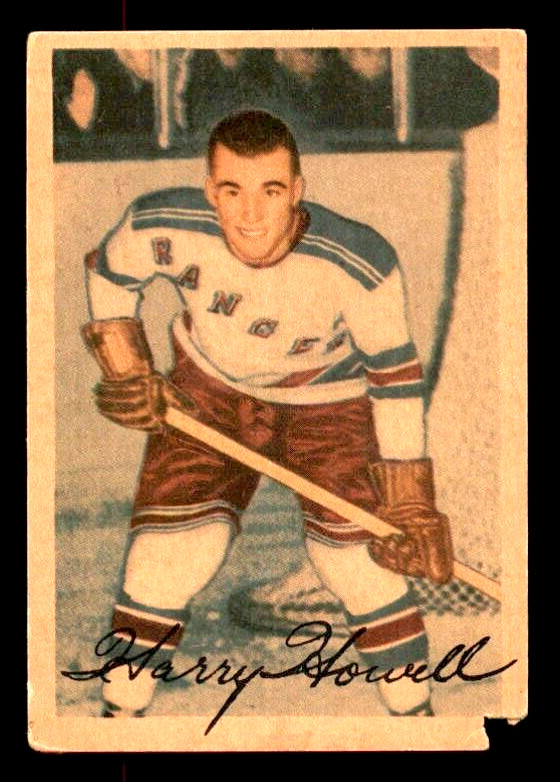 1953-54 Parkhurst #57 Harry Howell Rangers Rookie FAIR (Filler)