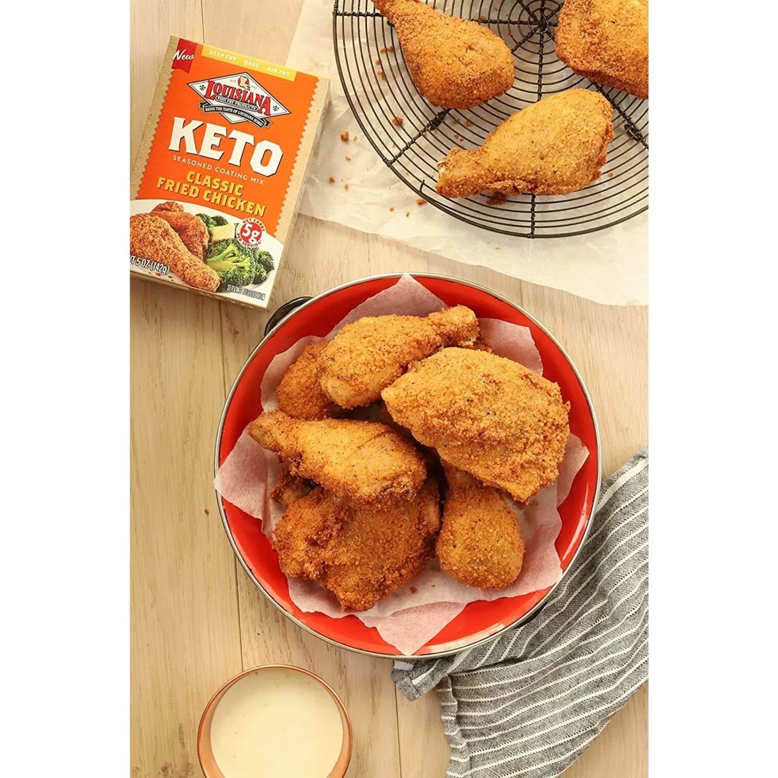 Louisiana Fish Fry Keto Classic Fried Chicken Seasoned Coating Mix eBay