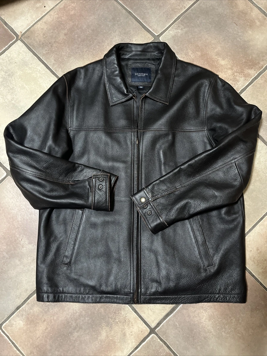 Sonoma life style leather best sale jacket