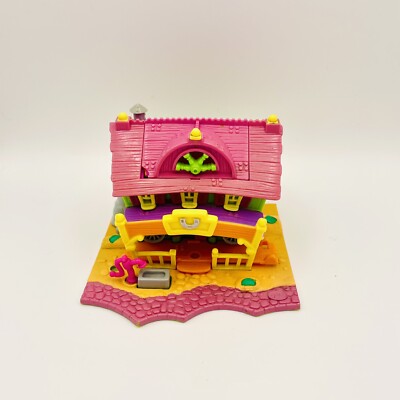 Polly Pocket Bluebird 1994 Light Up Horse House Saloon House Dollhouse
