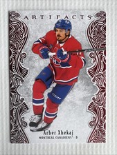 2025-26 Upper Deck Artifacts Ruby Red Arber Xhekaj /599 Montreal Canadiens #9