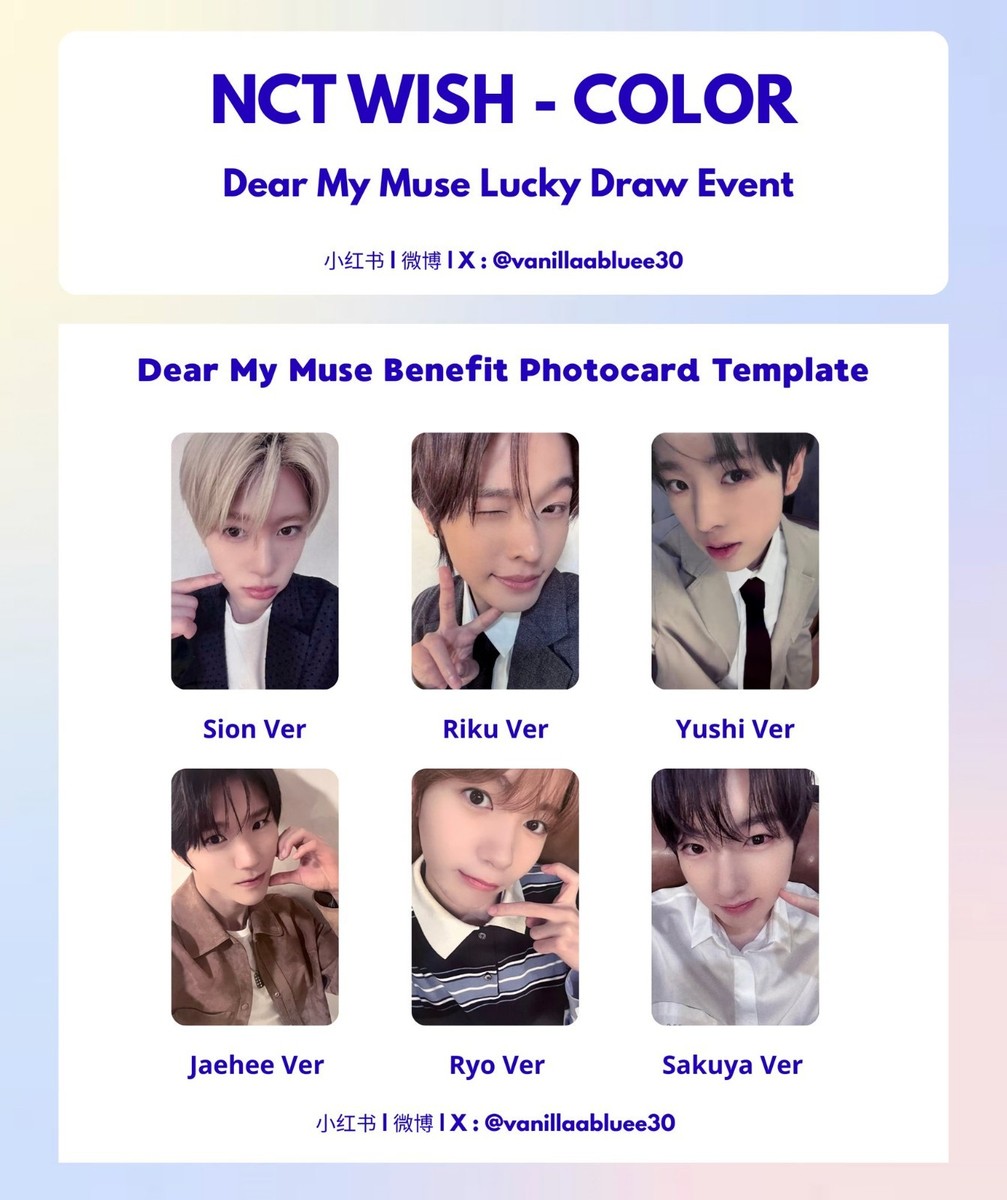 NCT WISH THE 3RD MINI ALBUM ' COLOR' OFFICIAL LUCKY DRAW EVENT