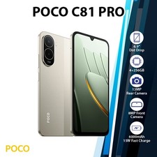 Xiaomi POCO C81 Pro Android Cell Phone (4GB+256GB/GOLD/Dual SIM/Unlocked)