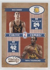 2010-11 Panini Classics Classic Combos Nate Thurmond Rick Barry #8 HOF 6e0