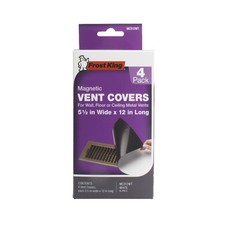 Magnetic Vent Covers for Wall Floor or Ceiling, 5.5 Wide x 12 Long, Clear, Pack