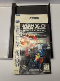 Iron Man / XO Manowar in Heavy Metal Sega Saturn COMPLETE W/REG CARD TESTED 