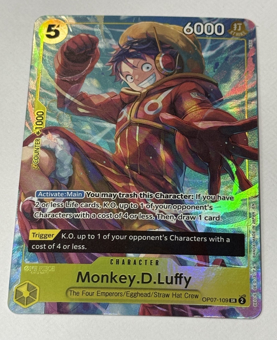 One Piece Monkey D. Luffy Illustration Box OP07-109