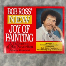 Bob Ross' New Joy of Painting 1993 Paperback   60 Projects, Annette Kowalski