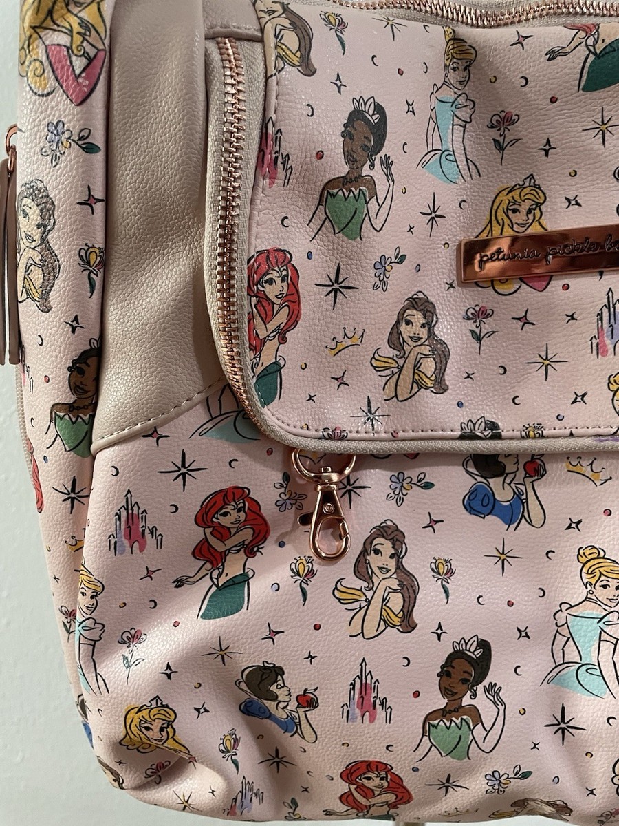 Petunia Pickle Bottom Cream Disney Princess Pattern Backpack 76fbd61a-2f4f-4f27-8503-  main image 4