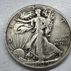 1939 WALKING LIBERTY US SILVER HALF DOLLAR  Actual COIN $32.50 Total Invest Now