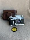 KIEV-3 Film Camera Rangefinder 35 mm Lens Jupiter-8 Red P 2/50 Soviet Rare KMZ