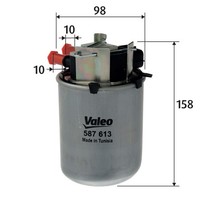 Kraftstofffilter Valeo 587613 Leitungsfilter M10X1.5 FüR Renault Kadjar Koleos 2