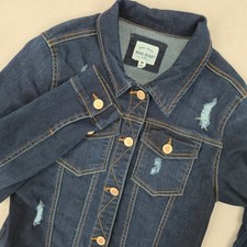 Wax Jean NWT MEDIUM Distressed Denim Jacket W...