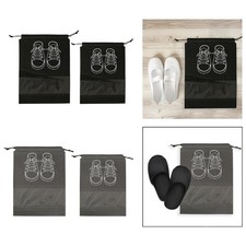 Sac à chaussures de voyage non tissé cordon anti-poussière sac de rangement