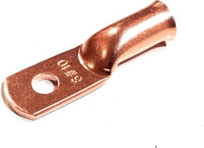 AC/DC Wire Bare Copper Lug Ring Terminals Battery 6 Awg Stud 10 M5 , 1 Pc