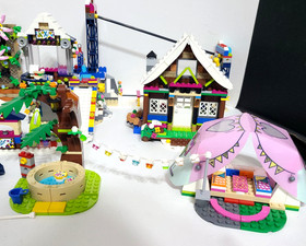 Lego Friends Set LOT 41323 Snow Chalet 41324 Snow Resort Ski Lift