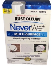Rust-Oleum Neverwet Bright White Moisture Repelling Treatment Metal 18ozKit-NEW
