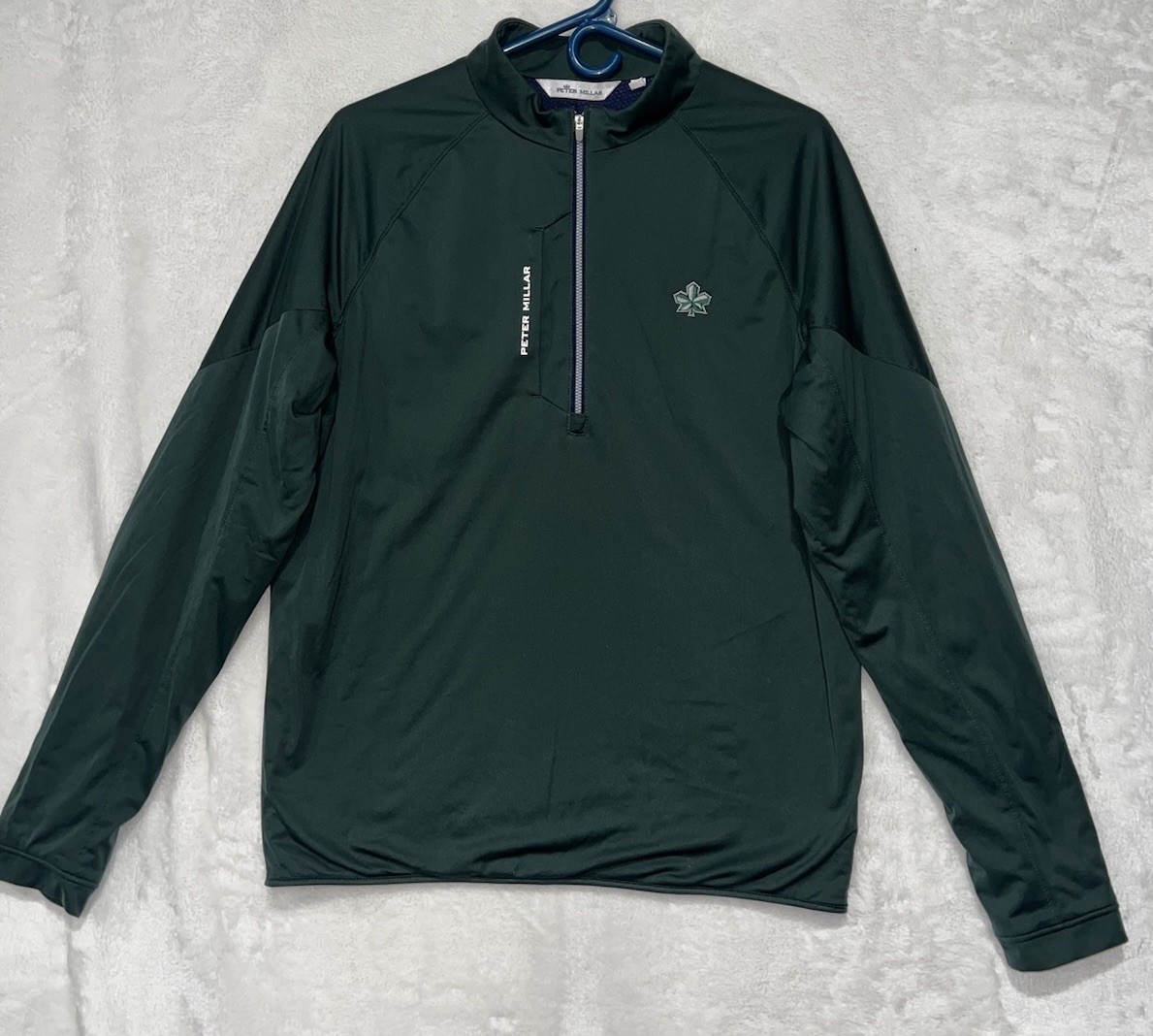 Peter Millar Thermal Flow Insulated Pullover Gree… - image 1
