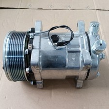 Ac Compressor Wclutch For Sanden 508 Style 8-groove Serpentine Belt Aluminum