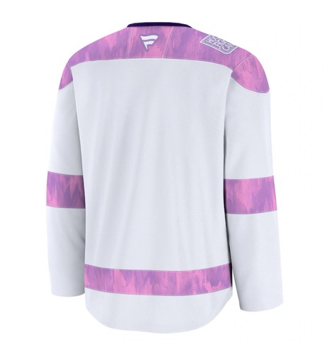 Size XL Fanatics Calgary Flames Hockey Fights Cancer Jersey 2024 NHL NEW - Picture 2 of 4