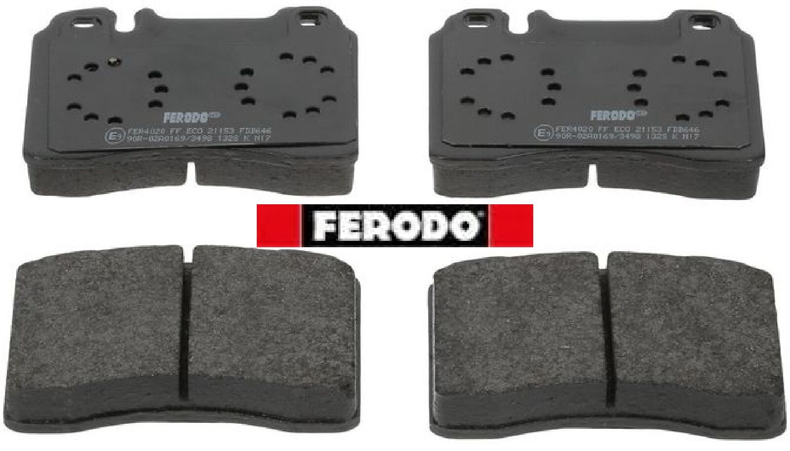 Bremsbelagsatz, Scheibenbremse FDB646 FERODO für MERCEDES-BENZ 190 E-CLASS SL - Bild 2